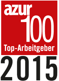 Logo der Auszeichnung Azur 100 Top-Arbeitgeber 2015